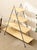 Late 20th Century Modern a-Frame Wood & Metal Display Shelf For Sale - Image 9 of 9
