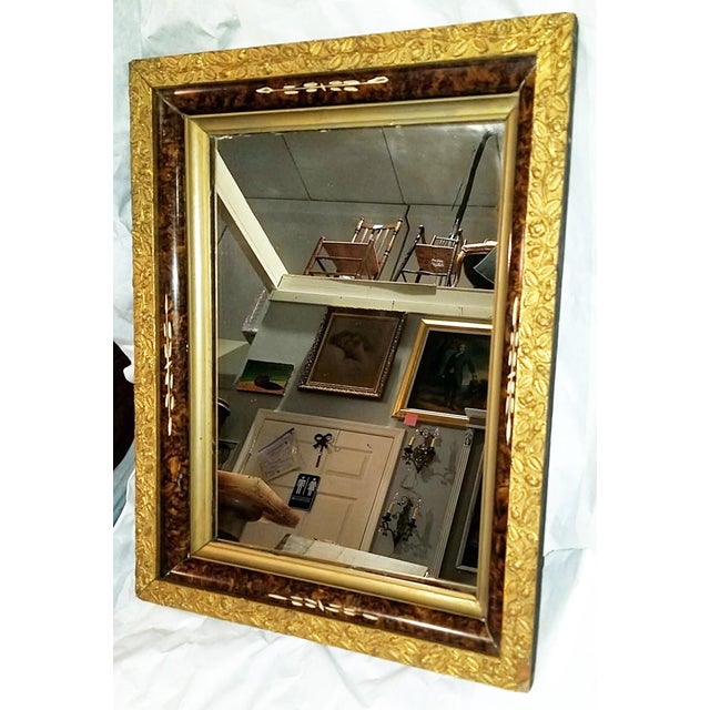 Brown Antique American Gilt Mirror For Sale - Image 8 of 8