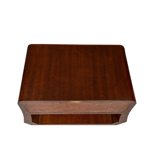 Wood Pair of Italian Mid-Century End Tables With Central Drawers For Sale - Image 7 of 10