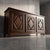 Defined by bold, multi-faceted diamond-point door panels and solid post construction, this piece delivers the unapologetic...