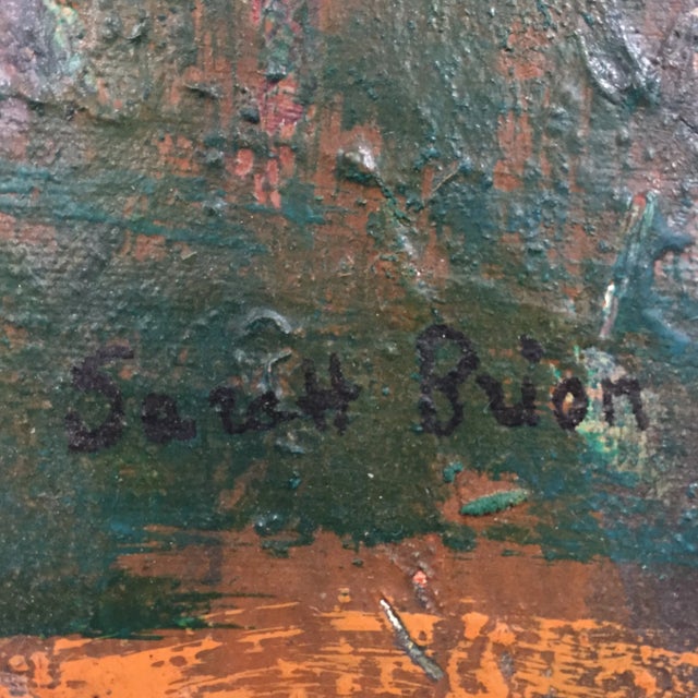 Paint Sara Brion "Waiting" Original Abstract Art For Sale - Image 7 of 9