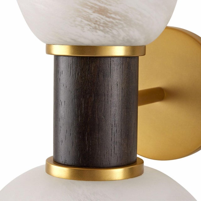 Mid-Century Modern Arteriors Wall Sconce 2 Light For Sale - Image 3 of 6
