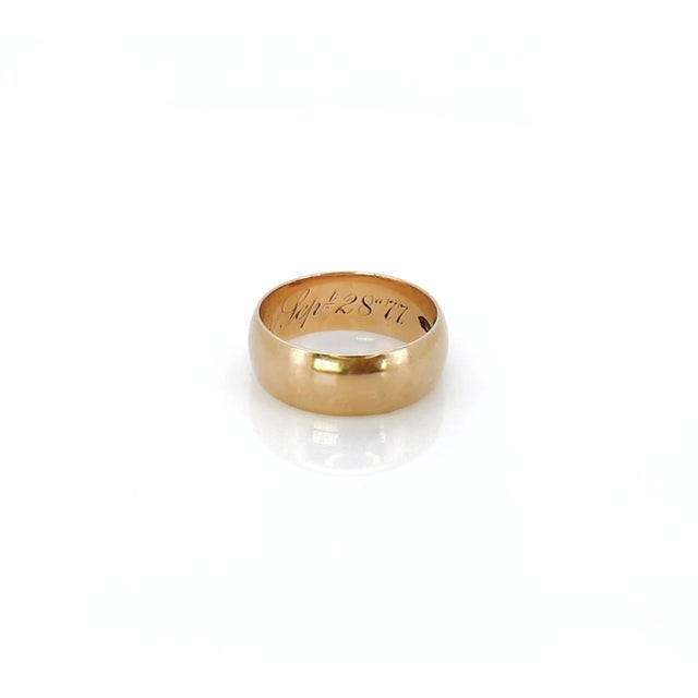 Late 19th Century Victorian Gold Band, , Size 6.5 For Sale In Los Angeles - Image 6 of 8
