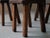 Vintage Brutalist Handcrafted Chestnut Chairs, France, 1970, Set of 6 For Sale - Image 11 of 18