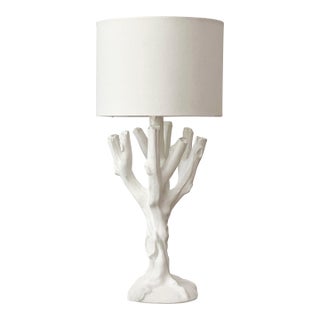 Late 20th Century John Dickinson France Faux Bois Twig Table Lamp For Sale