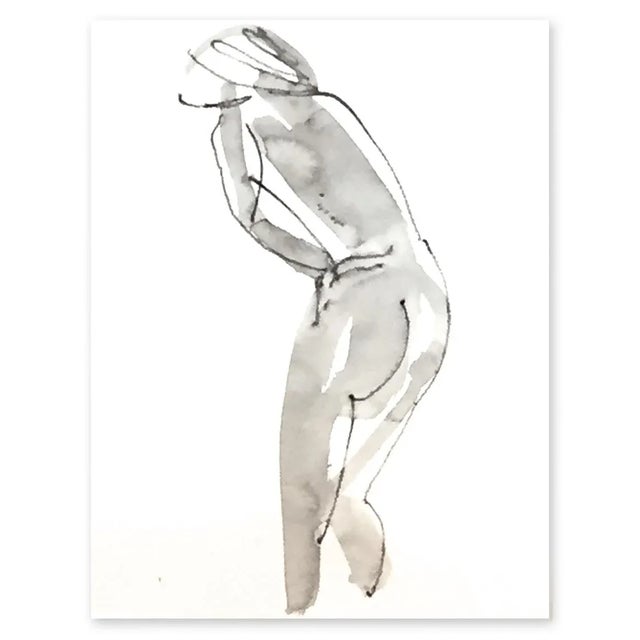"One Minute Pose Nude #117.9" Painting by Gretchen Kelly For Sale - Image 4 of 4