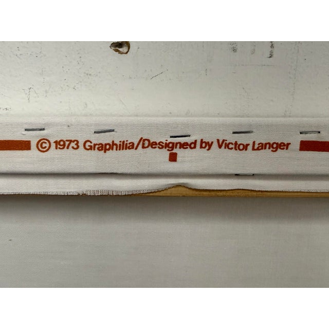 Victor Langer Graphilia Printed Canvas Panels, Circa 1973 For Sale - Image 11 of 12