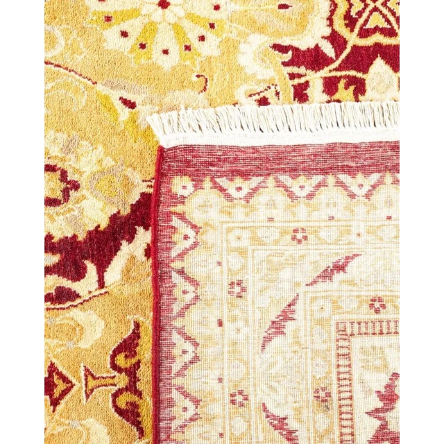 2000 - 2009 Mogul, One-of-a-Kind Hand-Knotted Area Rug in Red, 8' 3" x 10' 3" For Sale - Image 5 of 8