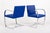 Mid Century Blue Brno Chairs by Mies Van Der Rohe for Knoll, 2006 For Sale - Image 12 of 13
