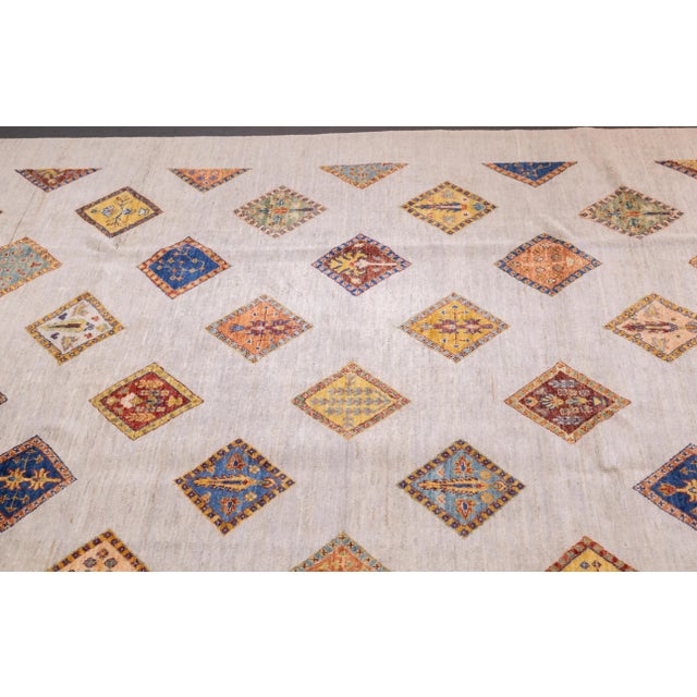 Early 21st Century Gabbeh Rug 6'8'' X 9'7'' For Sale - Image 5 of 10