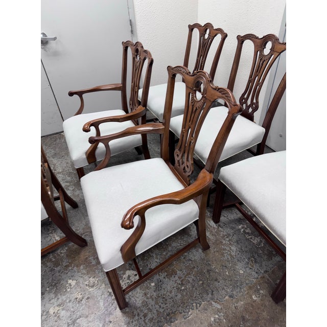 Vintage Duncan Phyfe Dining Chairs, Set of Six For Sale - Image 10 of 12