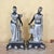 19th-Century Victorian Spelter Greek Muse & Classical Maiden Statues – Pair For Sale - Image 4 of 18