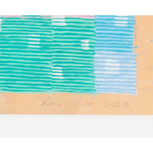 Paint 1985 Gouache Painting of a Christmas Tree by William Itter For Sale - Image 7 of 8