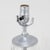 Late 20th Century Vintage Swirl-Cut Crystal Table Lamp With Silver Toned Accents For Sale - Image 5 of 10