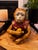 Mid-Century Modern Vintage Ceramic Monkey Figurine With Pipe For Sale - Image 3 of 9