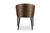 Contemporary Utopía Dining Chair in Leopard Furry Velvet from Moanne For Sale - Image 3 of 5