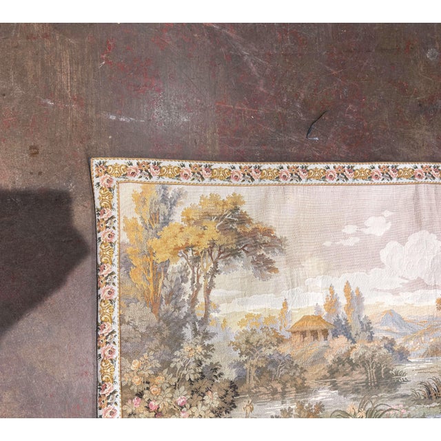 Pair of Late 20th Century French Gobelins-Style Verdure Tapestry Panels For Sale - Image 10 of 18