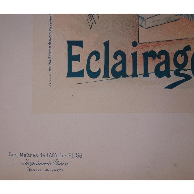 Lucien Lefevre, Electricine, Original Lithograph, 1897 For Sale - Image 5 of 8