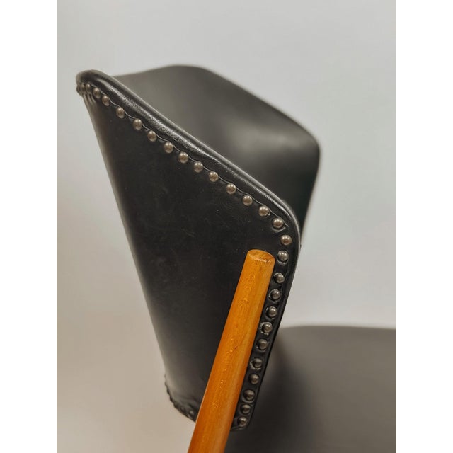 Black Vintage Dining Chair by Franz Spahn for Spahn Stadtlohn, 1950s For Sale - Image 8 of 11