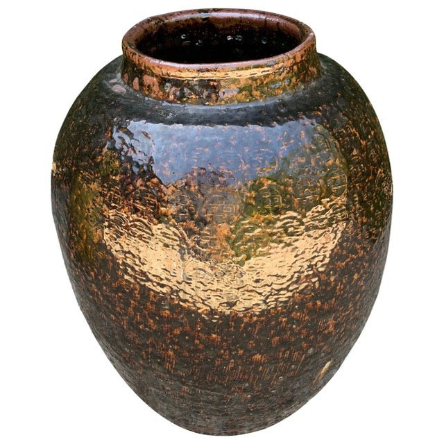 Chinese Glazed Terracotta Urn For Sale - Image 11 of 11