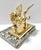 Vintage Brass Winged Lion Sculpture on Marble Base For Sale In Louisville - Image 6 of 12