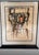 Mid 20th Century Mid 20th Century Italian Mirror Frame With Abstract Drawing on Textured Paper, Signed and Dated For Sale - Image 5 of 18