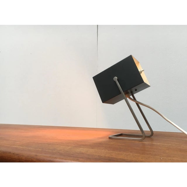 Gray German Mid-Century Cube Table Lamp from Kaiser Idell Leuchten For Sale - Image 8 of 18