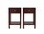 This pair of elegant Asian accent tables is handmade from solid elm. With a single drawer and four elegantly shaped legs...