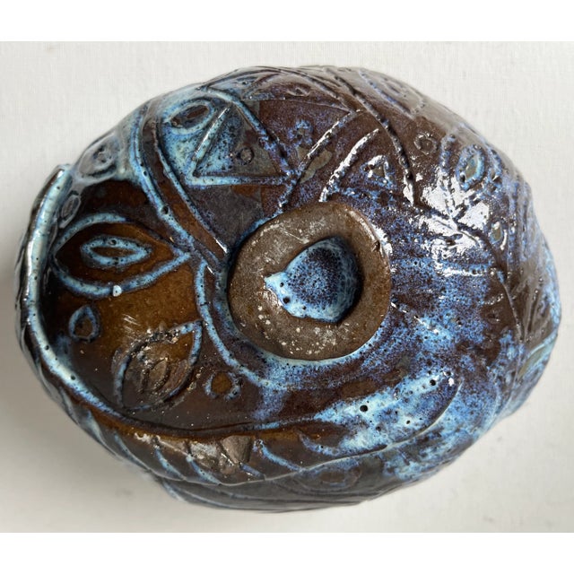 'Brutalist' Scandinavian Studio Art Pottery Bowl For Sale - Image 4 of 8