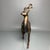 Gold Vintage Gilt Bronze Deer Figure With Cinnabar Red Accents – "Path to Wealth" Sculpture For Sale - Image 8 of 9
