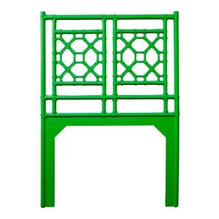 Lattice Back Headboard Twin - Bright Green For Sale