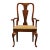 American Drew Solid Cherry Traditional Queen Anne Style Dining Arm Chair For Sale