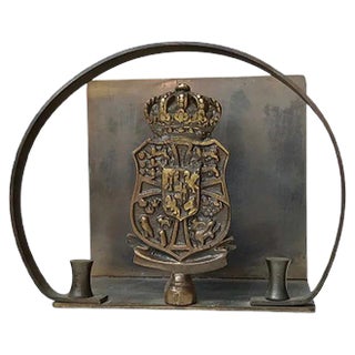 Art Deco Danish Bronze Napkin Holder from Nordisk Malm, 1930s For Sale