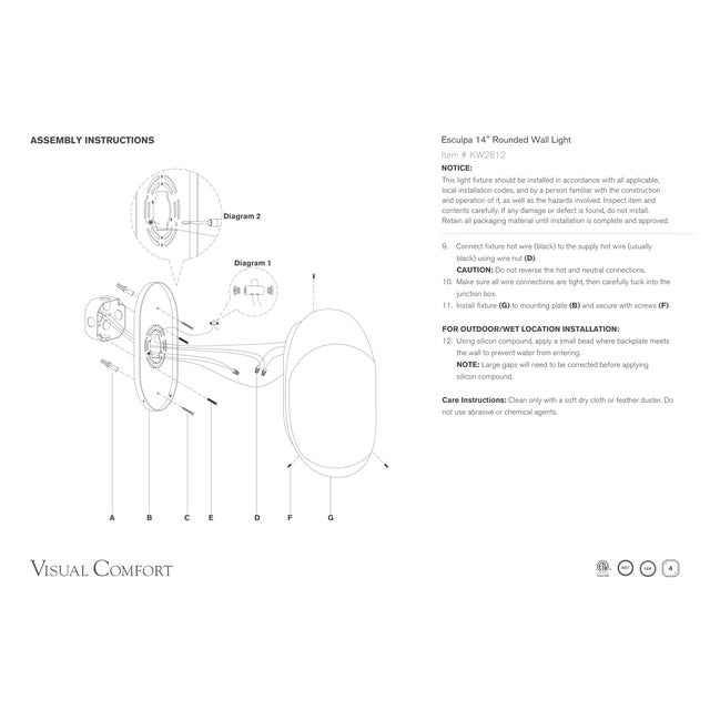 Esculpa 14" Rounded Wall Light in Museum Bronze Designer: Kelly Wearstler Finish: Museum Bronze Height: 14" Width: 12"...