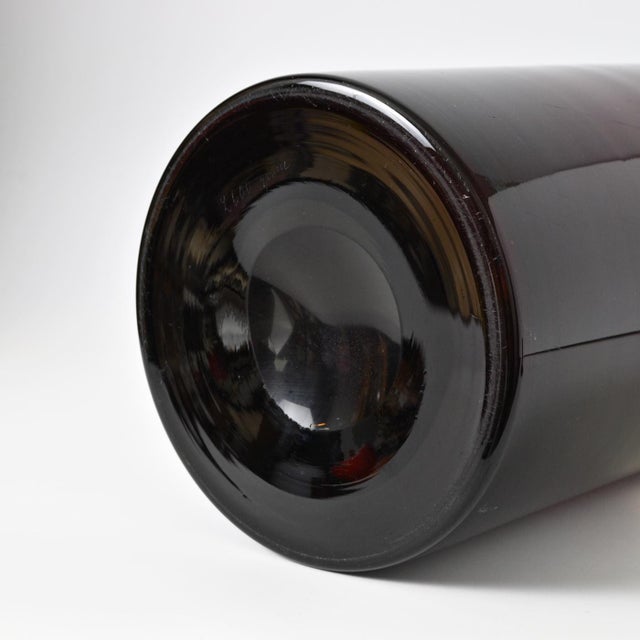 Brown Antique Brown Glass Apothecary Bottle, 1890s For Sale - Image 8 of 10