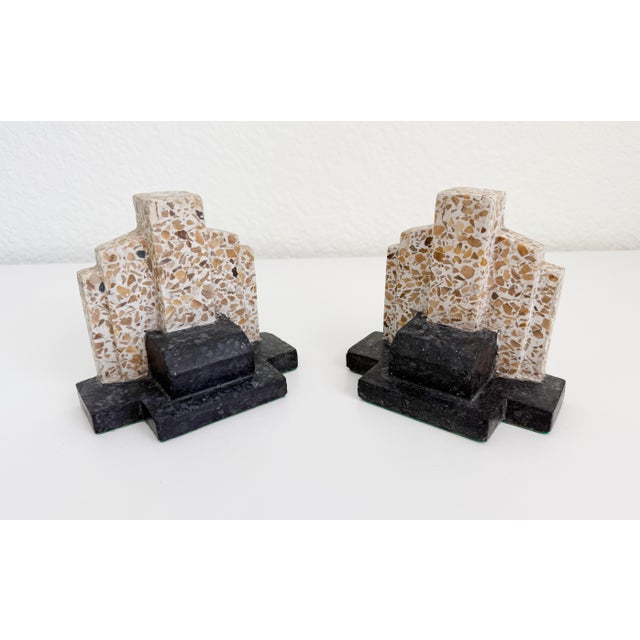 1940s Italian Terrazzo Bookends - A Pair For Sale - Image 4 of 8