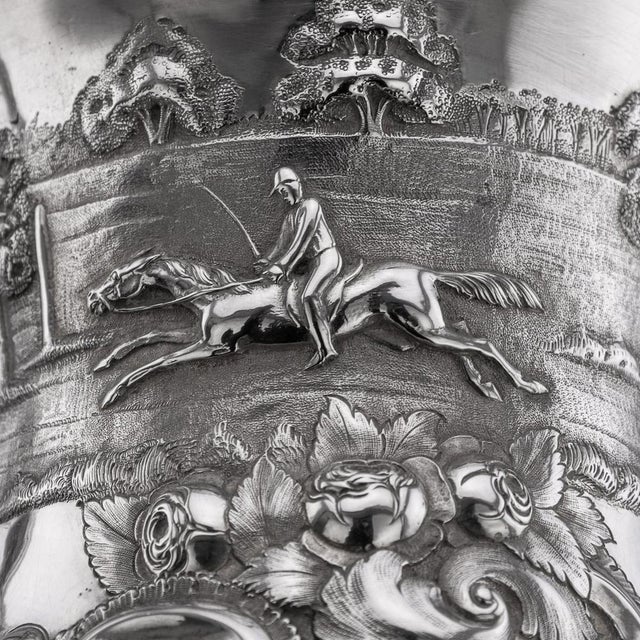 Antique Indian Colonial Silver Trophy Cup, 1860s For Sale - Image 12 of 18