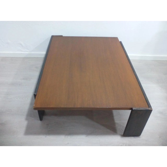 Brown Coffee Table by Tobia & Afra Scarpa for Gavina, 1960s For Sale - Image 8 of 10