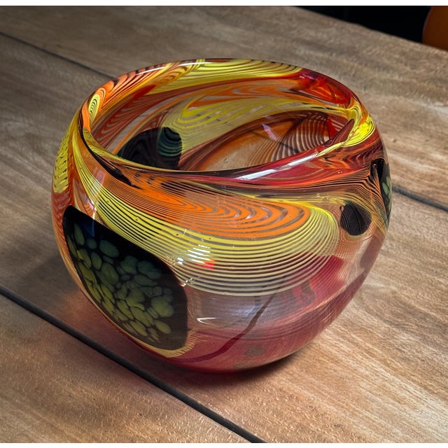 Mid-Century Modern Murano Art Glass Bowl From Italy For Sale - Image 4 of 8