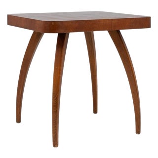 1960s Czech Walnut Spider Table By J. Halabala For Sale