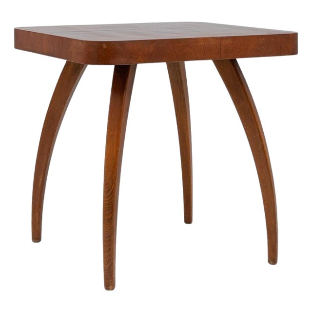 1960s Czech Walnut Spider Table By J. Halabala For Sale