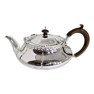 Antique English Sterling Silver Teapot, Sheffield, 1912 For Sale