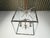 Metal Mid 20th Century French Nickel Lantern with Six Scrolling Arms and Glass Panels For Sale - Image 7 of 9