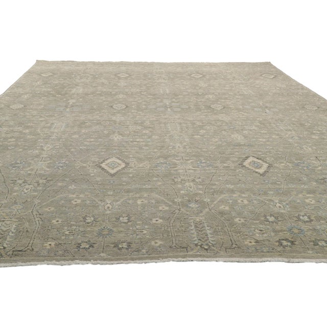 Modern Modern Style Distressed Rug - 09'04 X 13'09 For Sale - Image 3 of 9