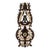 Antique English Carved Wood and Tusk Wall Barometer For Sale