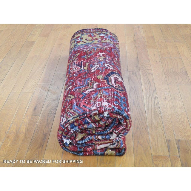 1920s Red Antique Oriental Rug For Sale - Image 10 of 12