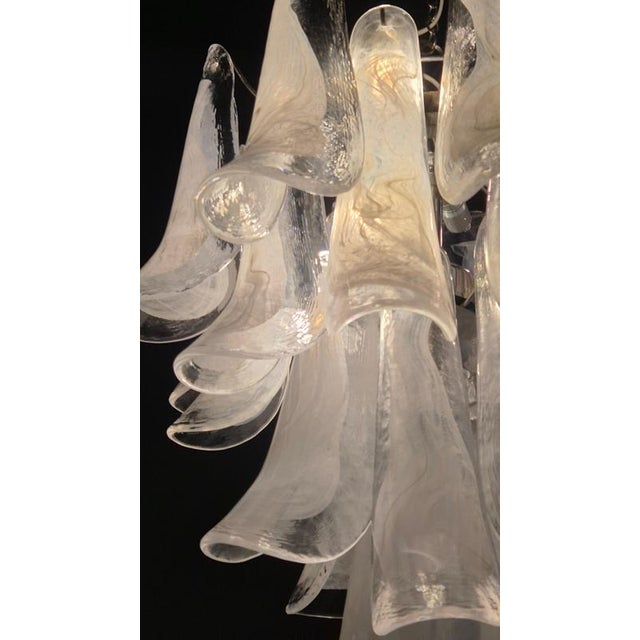 Murano Glass Petal Chandelier, Italy, 1970s For Sale - Image 6 of 13