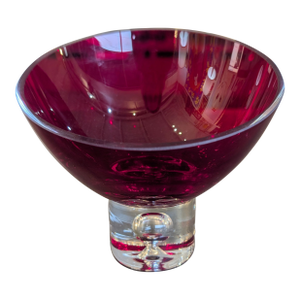 1970s Ruby Red Candy Dish
