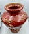 Oxblood Red Chinese Vintage Sang De Boeuf Oxblood Glaze Ceramic Vase With Twin Dragons For Sale - Image 8 of 11