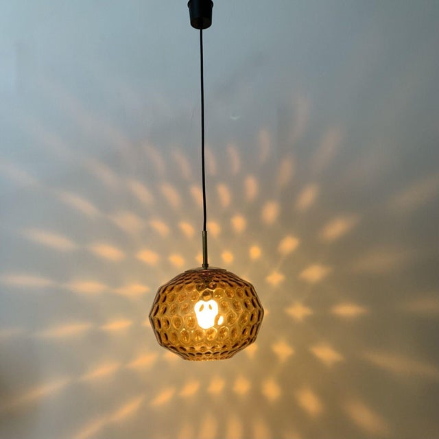 Glass Hanging Lamp from Limburg, Germany, 1970s For Sale - Image 17 of 18
